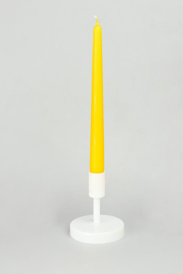 G Decor Pastelaria Set Of 2 10 Or 20 Sunny Yellow Tall Pastel Dinner & Taper Candles Pack Of 2
