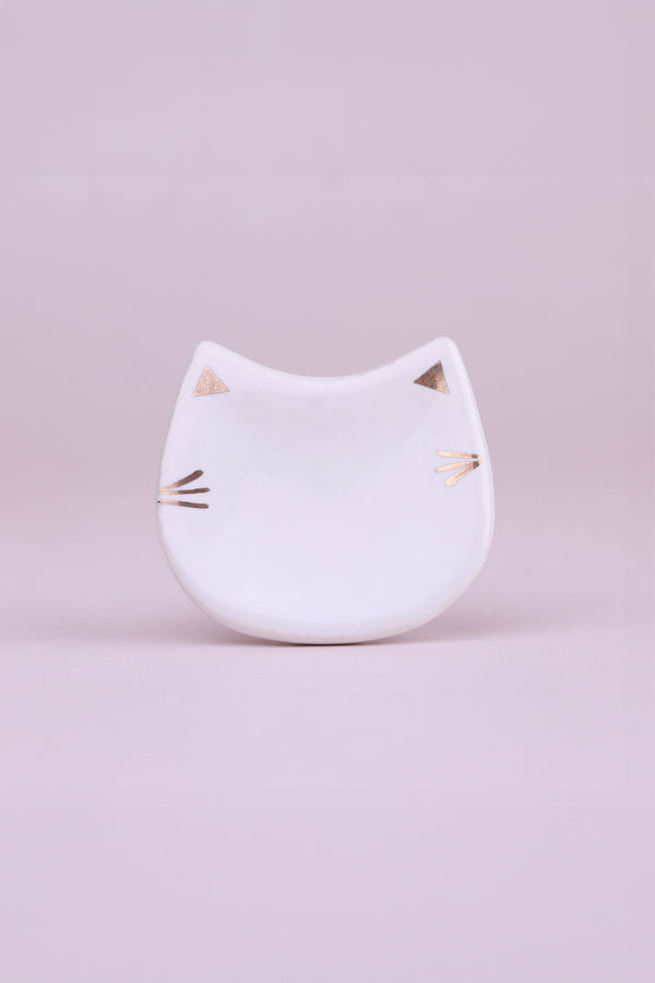 G Decor Pawfect Playful Cat Ceramic Cabinet Knob Blue