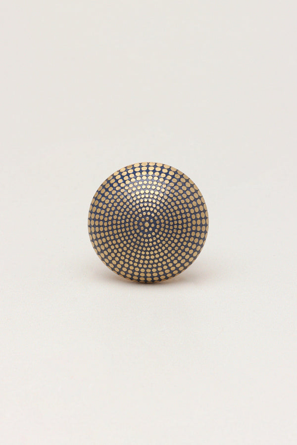 G Decor Renaissance Soleil Brass Spotted Door Knob Cupboard Drawer Black