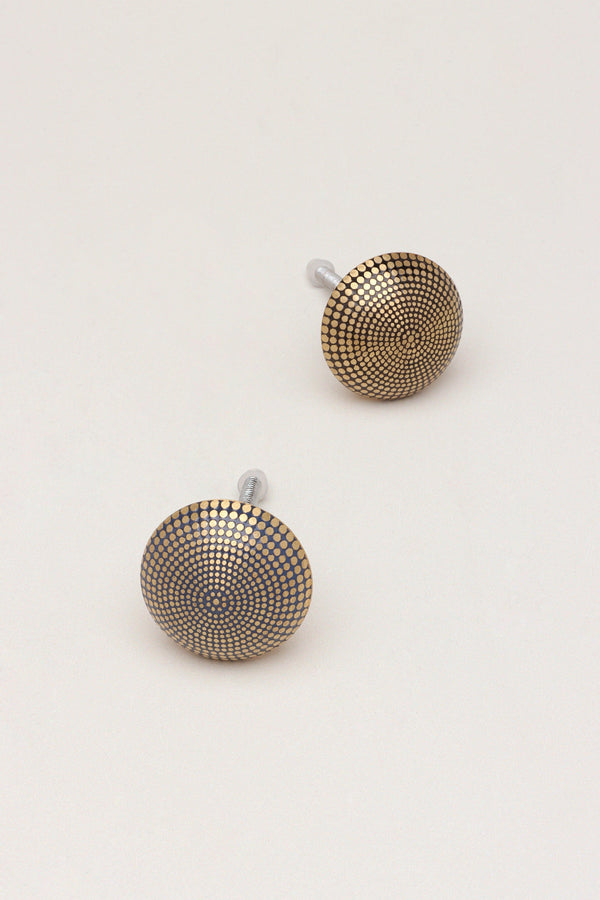 g decor Renaissance Soleil Brass Spotted Door Knob Cupboard Drawer Black