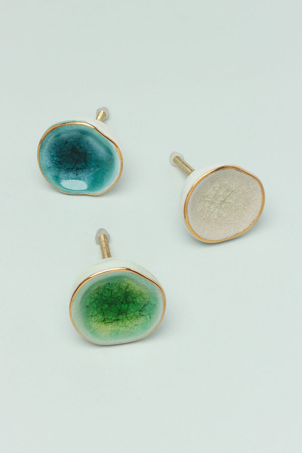 g decor Rhodes Handmade & Handcrafted Ceramic Door Knob Cupboard & Drawer Pull Handles With Gold Trim Blue g decor Rhodes Handmade & Handcrafted Ceramic Door Knob Cupboard & Drawer Pull Handles With Gold Trim Blue