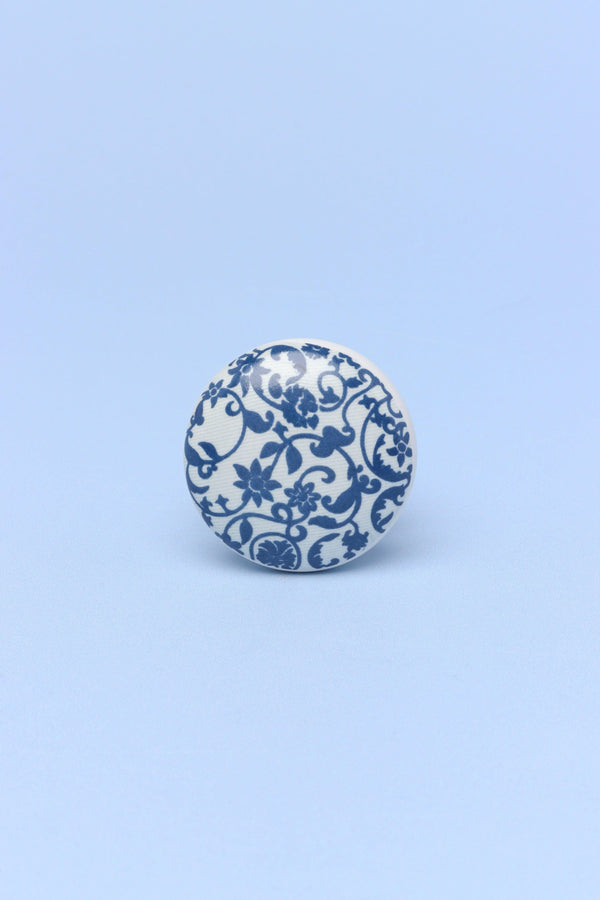 G Decor Royal Blue Handcrafted Ceramic Cupboard Knob And Drawer Handle Garden
