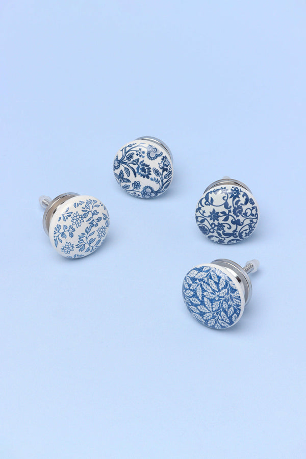 g decor Royal Blue Handcrafted Ceramic Cupboard Knob and Drawer Handle Garden