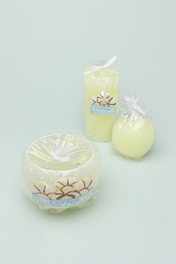 G Decor Scented Nicola Fresh Cotton White Perfect For Meditation Candles