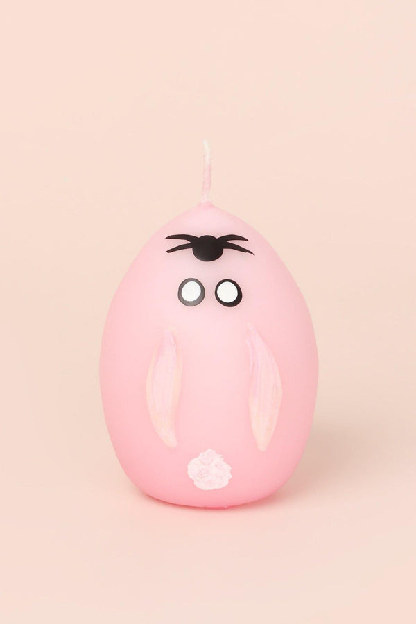 G Decor Set Of 6 - Hoppy Easter Egg Candles - Pink Pink