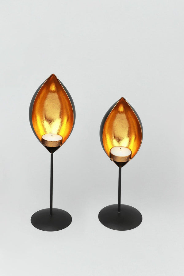g decor Set Of Two Zion Flame Tealight Candle Holders