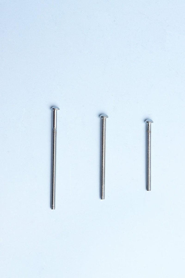 g decor Short Standard or Long Chrome Bolts for Ceramic Door Knobs Silver