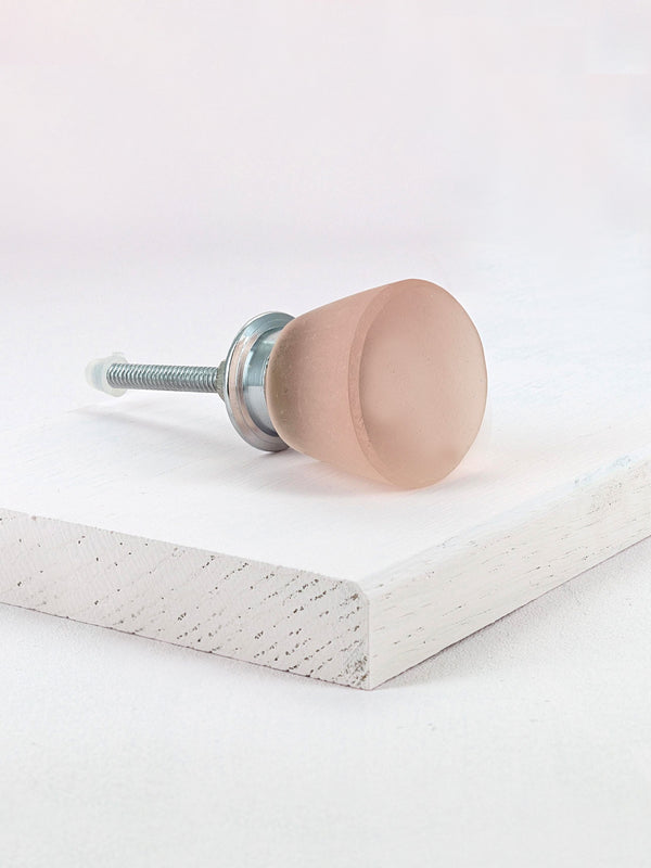 G Decor Sienna Frosted Flute Matt Glass Pull Knob Blue