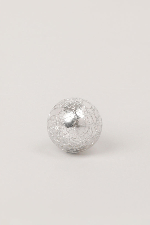 G Decor Silver Sweet Praline Crackle And Metallic Chrome Door Knob Grey