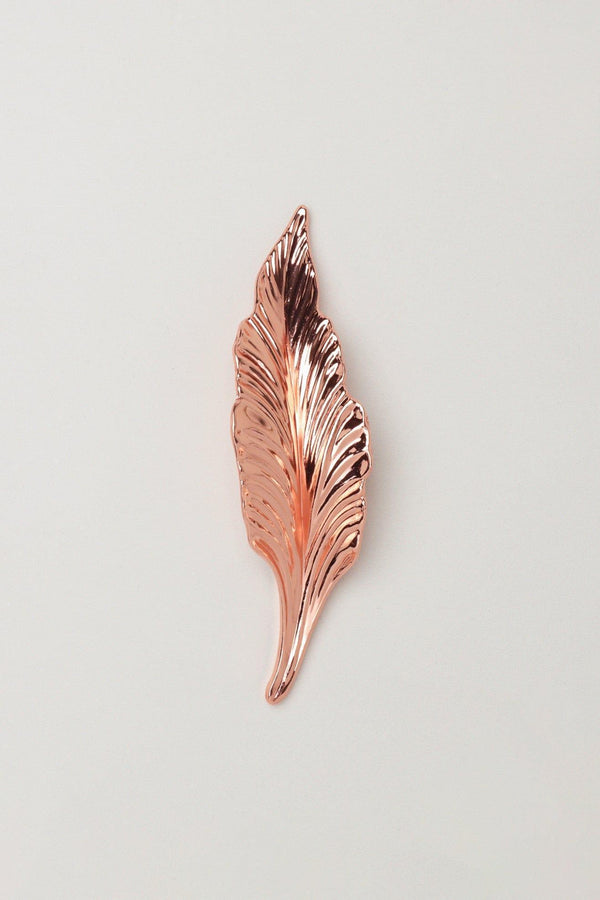 G Decor Small Rose Gold Leaves Cupboard Pull Draw Handle