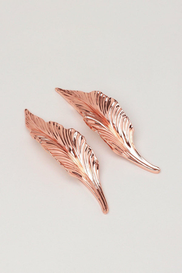 g decor Small Rose Gold Leaves Cupboard Pull Draw Handle