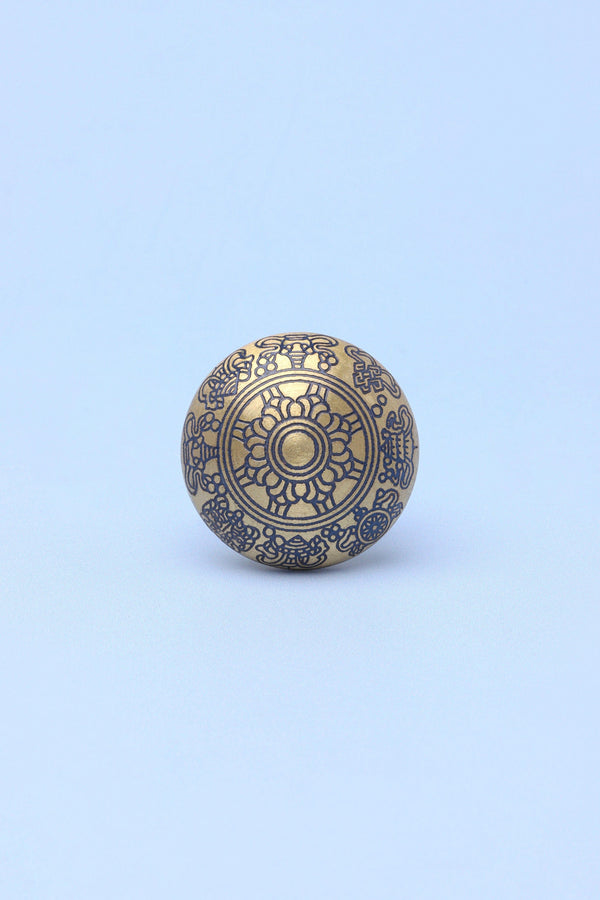 G Decor Soleil Royale Brass Door Knob Cupboard & Drawer Handle Black