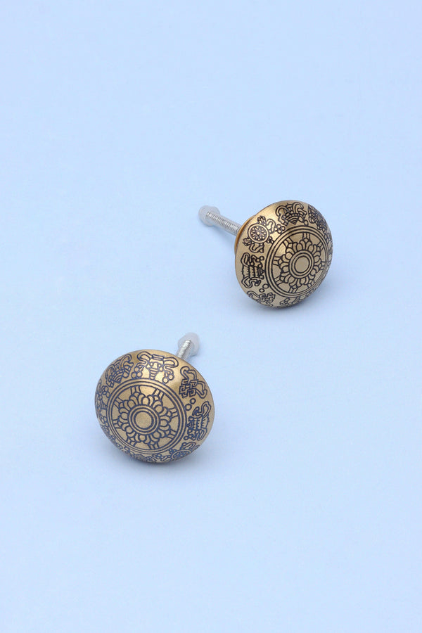 g decor Soleil Royale Brass Door Knob Cupboard & Drawer Handle Black