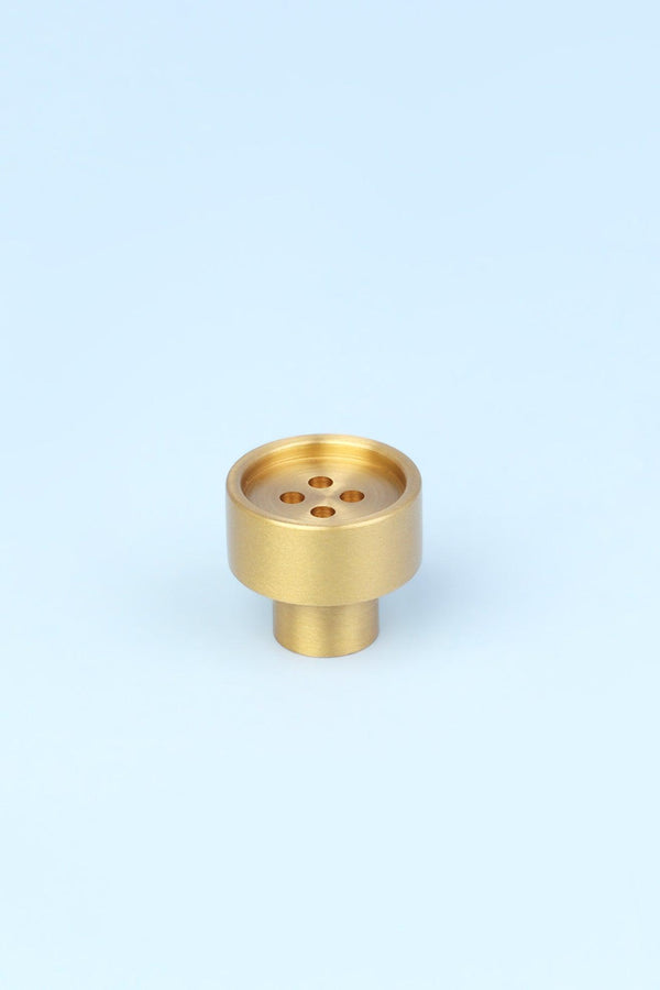 G Decor Solid Brass Matte Button Handle Gold Cabinet & Drawer Knob Gold