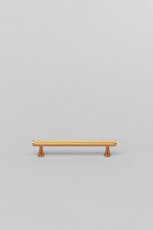 G Decor Solid Matt Brass Knurled T Bar Kitchen Gold Cupboard Handles