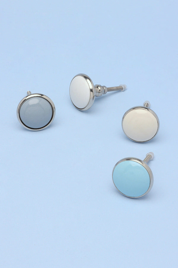 g decor Stylish Ceramic and Metal Door Knob & Handle Grey