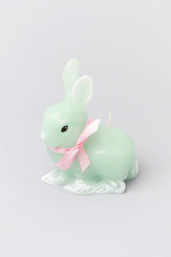 G Decor Sugar Pastel Bunny Scented Candle Rabbit Candle With Ribbon Bow Pink