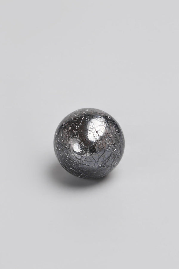 G Decor Sweet Praline Crackle Round Door Knobs Grey