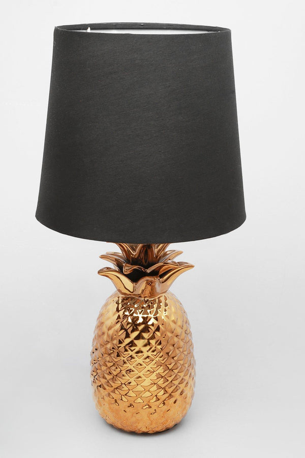 G Decor Tang Gold Resin Pineapple Bedside Table Lamp
