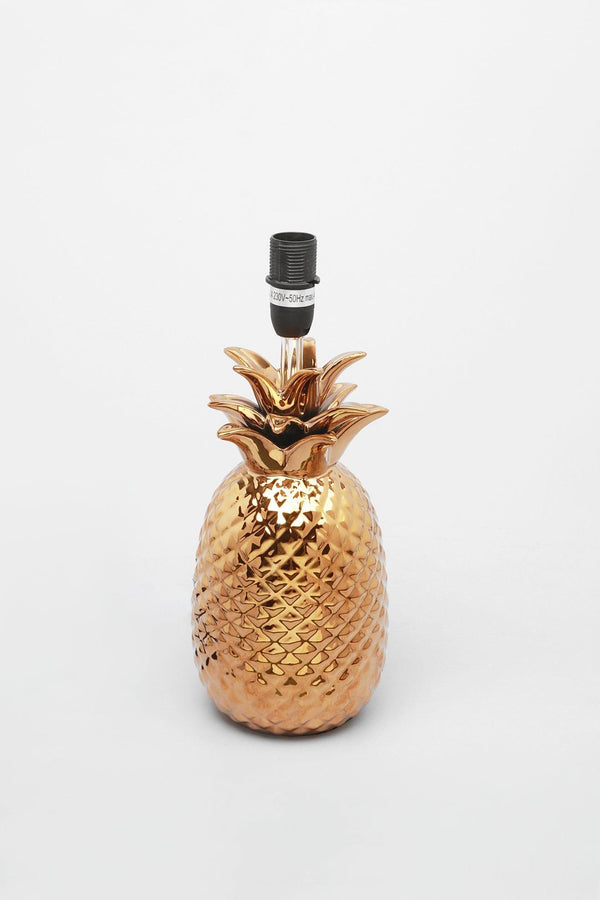 G Decor Tang Gold Resin Pineapple Bedside Table Lamp