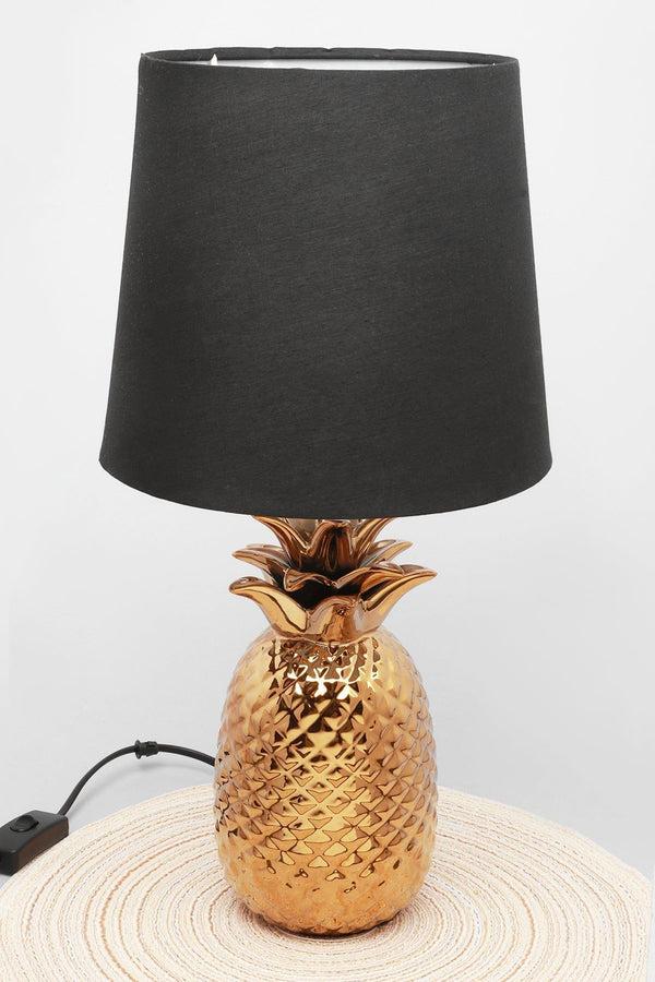 g decor Tang Gold Resin Pineapple Bedside Table Lamp