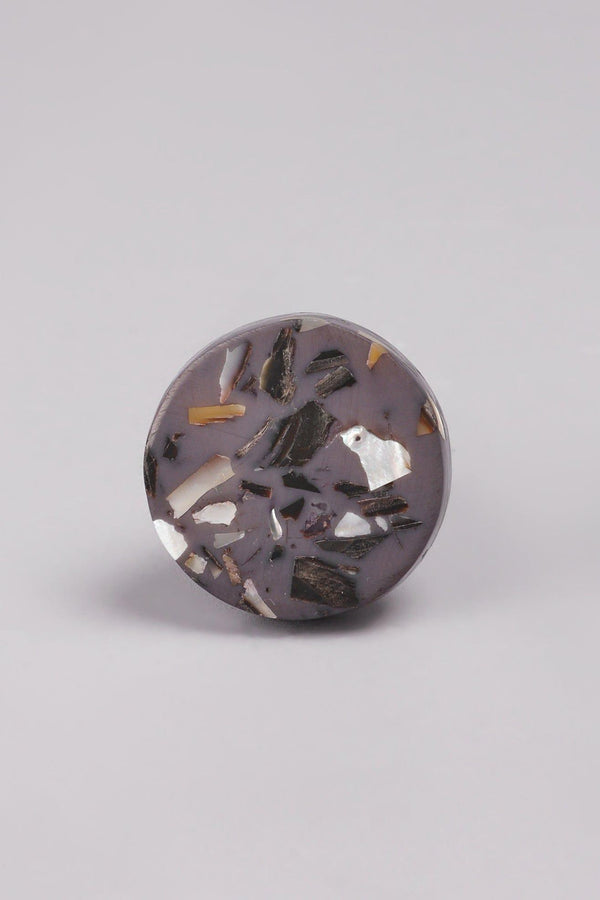 G Decor Terrazzo Marble Effect Barcelona Door Knob Cream