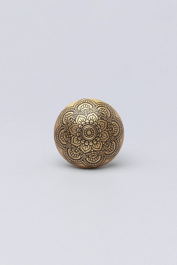 G Decor The Windsor Bloom Brass Door Knobs Two Flower