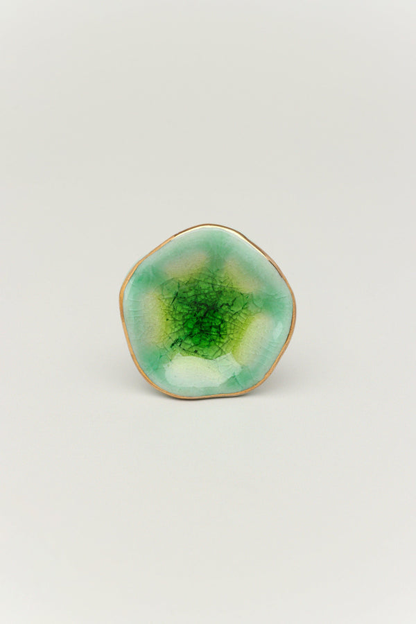 G Decor Tiffity Handmade Ceramic Door Knob Handpainted Cupboard Drawer & Door Handle Blue