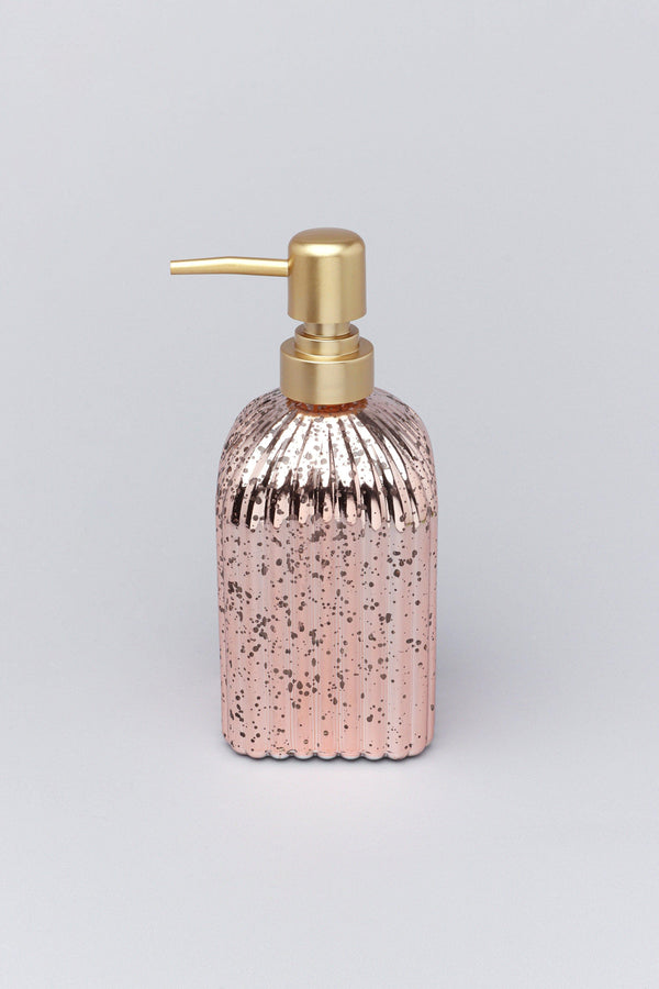 G Decor Two Piece Paris Silver Or Rose Gold Mercury Glass Bathroom Set