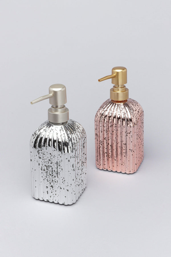 g decor Two Piece Paris Silver or Rose Gold Mercury Glass Bathroom Set