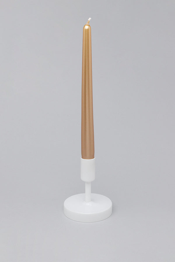 G Decor Velaré Brass Gold Set Of 2 10 Or 20 Tall Hand-Finished Opaline Dinner Candles & Taper Candles Set Of 10