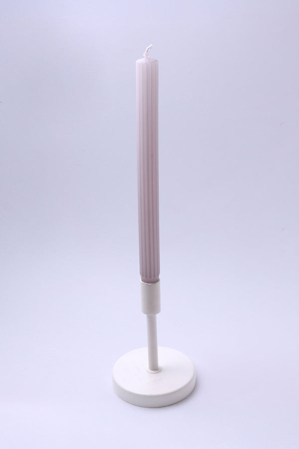 G Decor Velluto Rosato Set Of 2 Extra Tall Dinner & Taper Candles With Ribbed Velvet Matte Finish Set Of 2