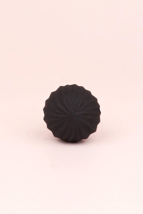 G Decor Velvet Frost Renaissance Glass Door Knobs Black