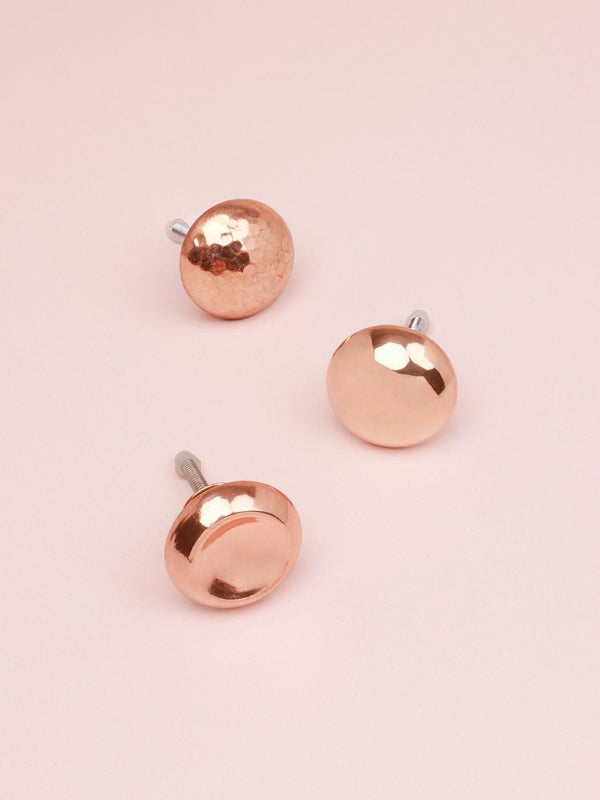 g decor Verona Handcrafted Copper Cupboard Door Knob & Handle Hammered