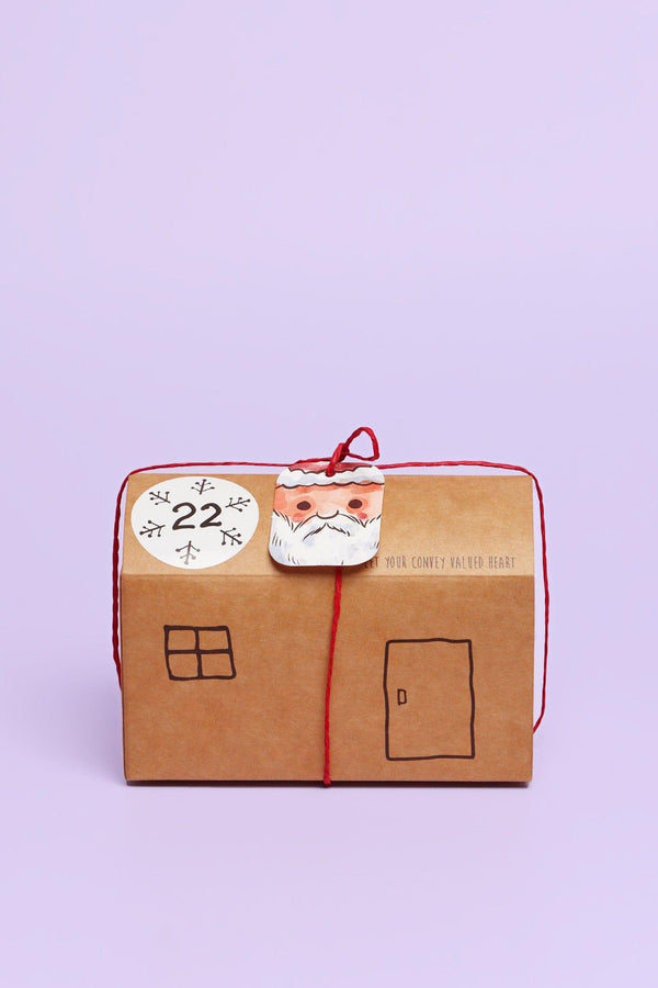 G Decor Village Countdown Foldable Card Houses Advent Calendar