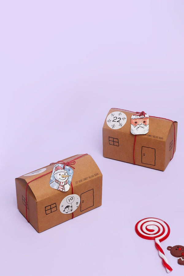 g decor Village Countdown Foldable Card Houses Advent Calendar