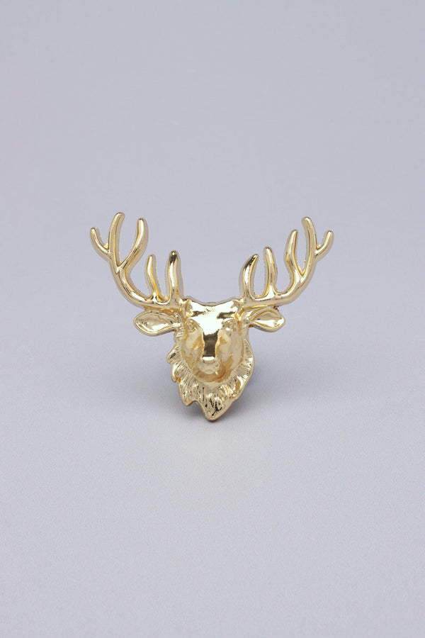 G Decor Wild Beauty Deer Knobs Perfect For Cabinets & Drawers Gold