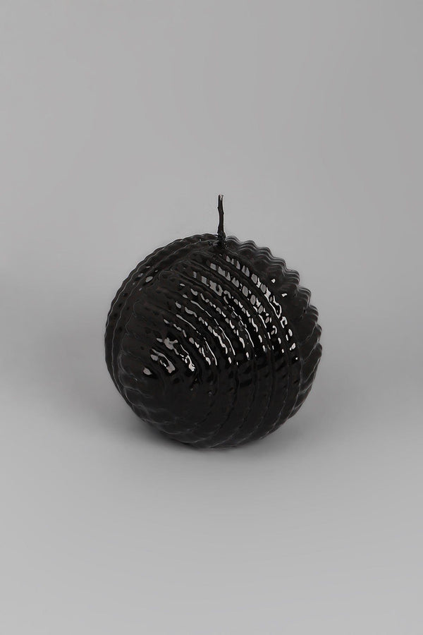 G Decor Wool Ball Detailed Pattern Lacquered Sphere Ball Candles