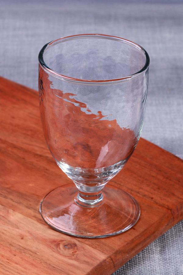 G Decor Yaki Set Of 4 Handmade Hammered Glass Wine Goblets Handblown Stemmed Glasses Set Of 4