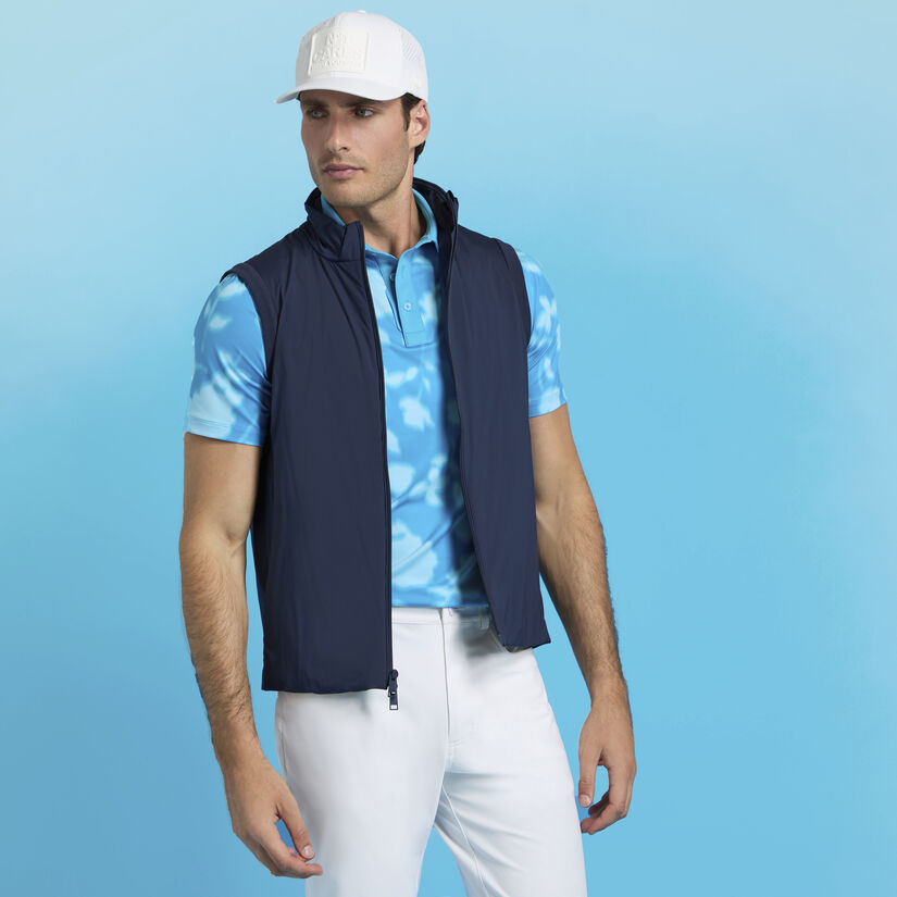 G Fore BLUR FLORAL TECH JERSEY POLO