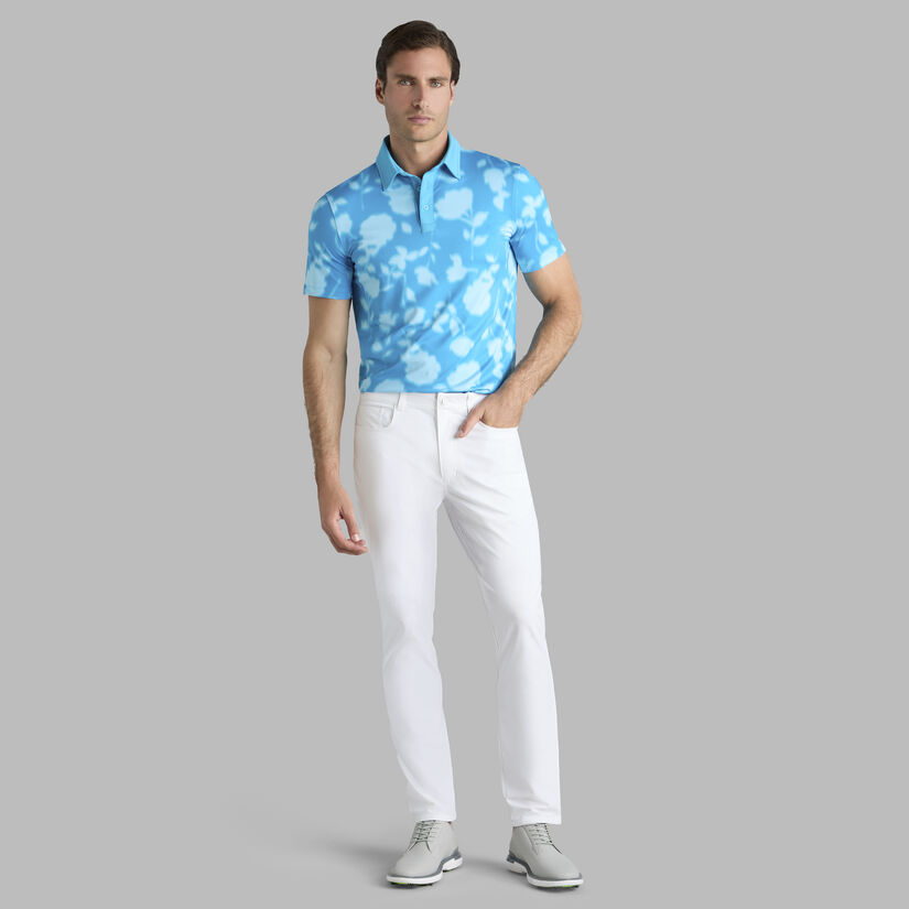 G Fore BLUR FLORAL TECH JERSEY POLO