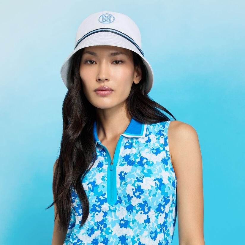 G Fore CAMO FLORAL TECH PIQUÉ SLEEVELESS POLO