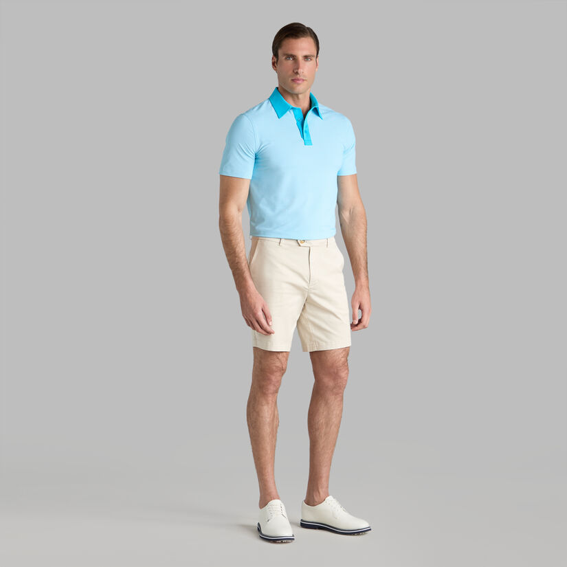 G Fore FEEDER STRIPE FINE TECH JERSEY POLO