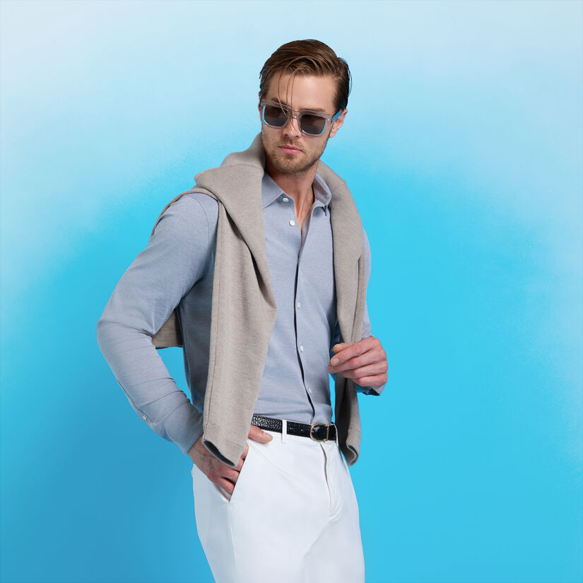 G Fore LUXE COTTON BLEND SHIRT