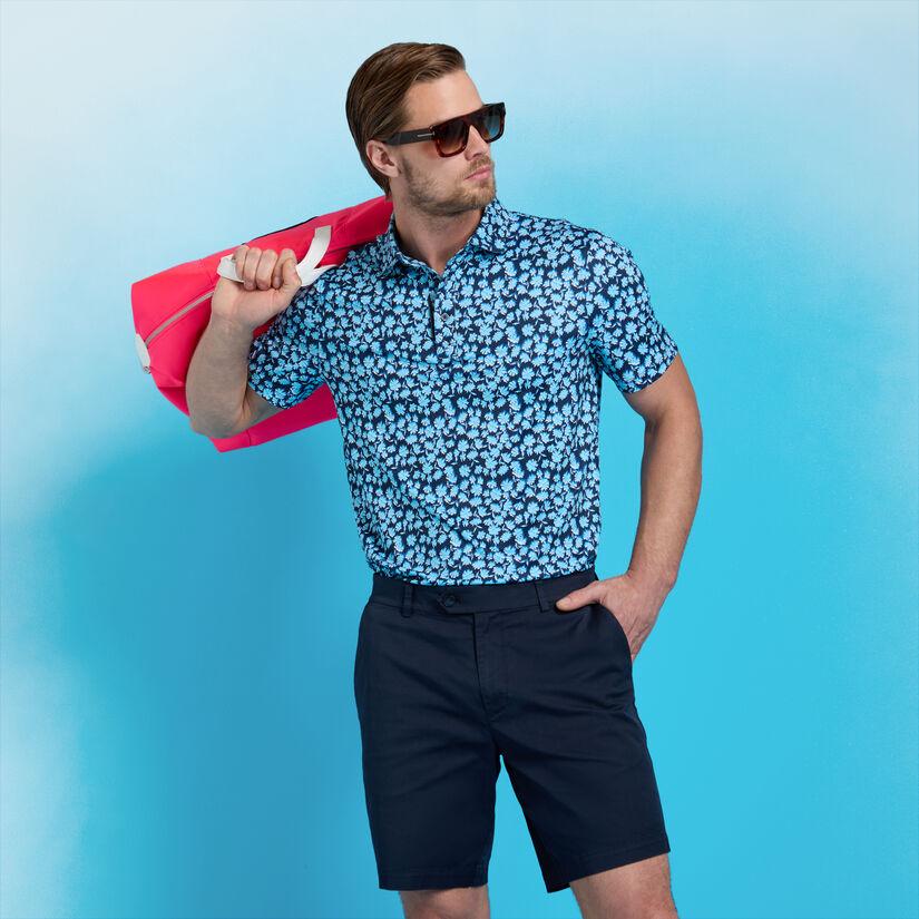 G Fore OPTIC FLORAL TECH JERSEY POLO