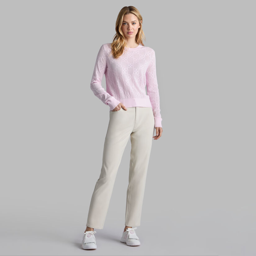 G Fore POINTELLE G CREWNECK SWEATER