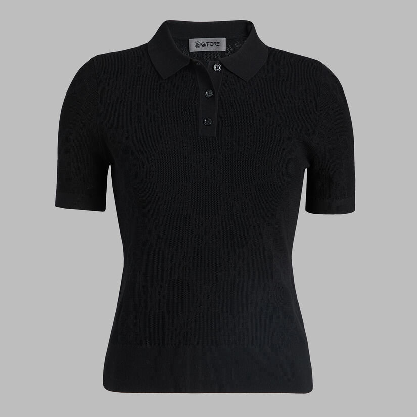 g fore POINTELLE G SWEATER POLO