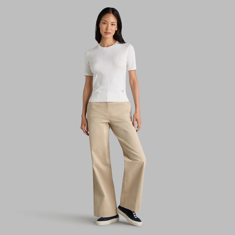 G Fore RIBBED SILK & COTTON SWEATER TEE