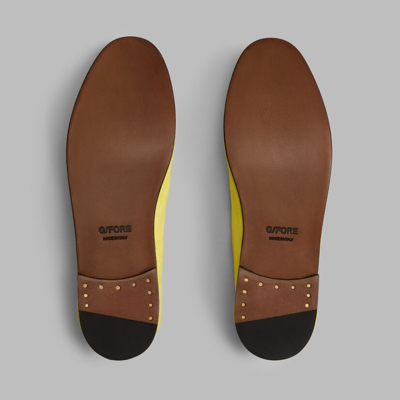 G Fore WOMEN'S METAL TEES SUEDE FLEX LOAFER