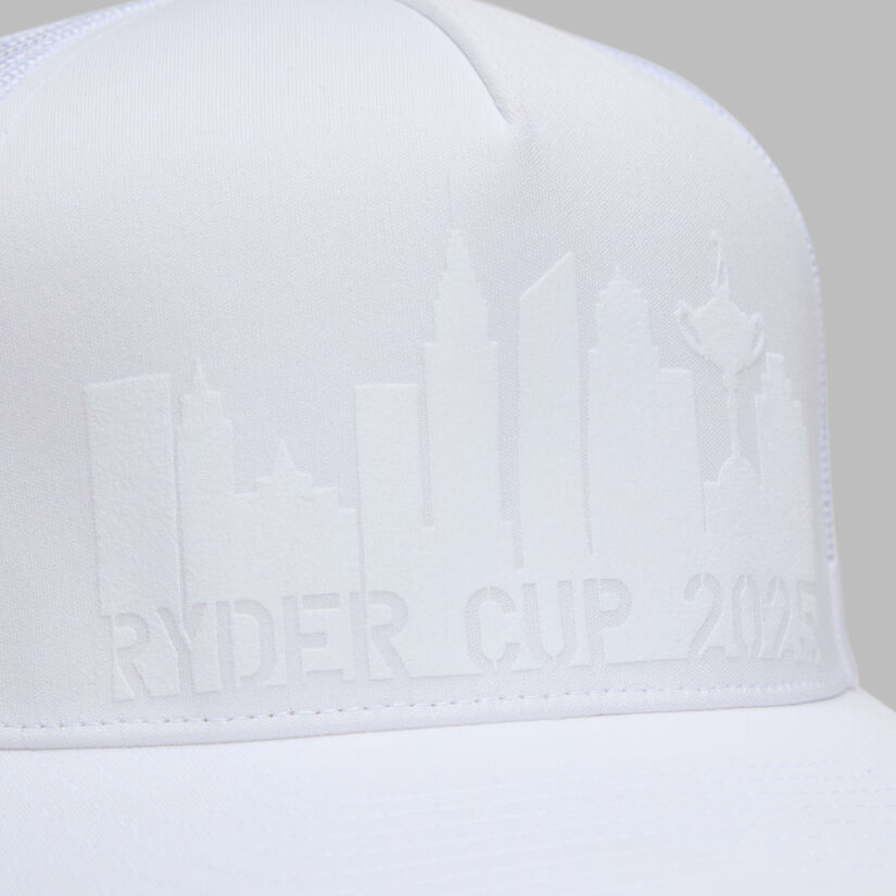 G Fore LTD RELEASE 2025 RYDER CUP FLOCKED SKYLINE TRUCKER HAT